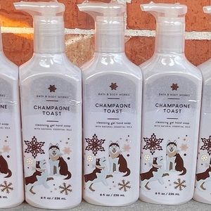 3 NEW BATH & BODY WORKS GEL SOAP CHAMPAGNE TOAST 8 fl oz PER BOTTLE